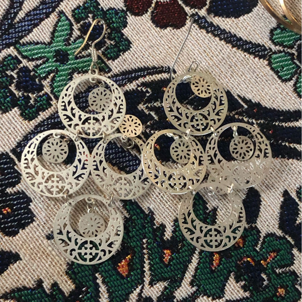 Silver Earrings New Old Stock